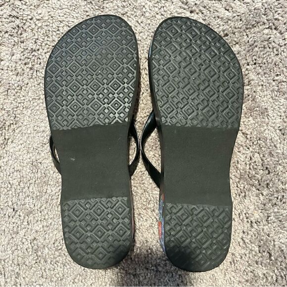 Tory Burch Tea Rose Wedge Sandals - Picture 3 of 3